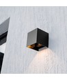 V-Tac 9W Solara wandlamp met sensor - Zonne-energie, IP65, 3-in-1 CCT, zwart