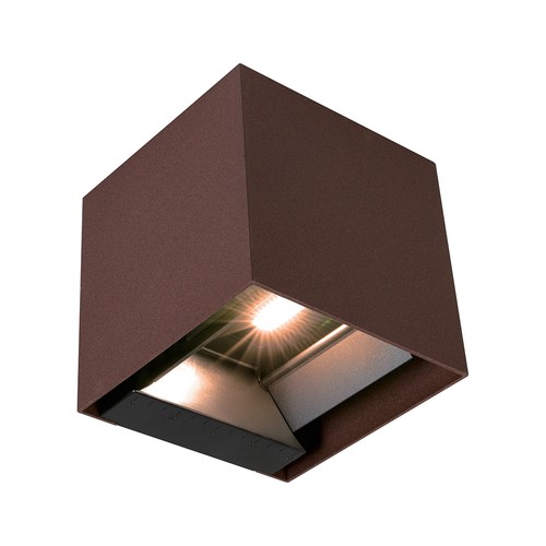 V-Tac 9W Solara wandlamp met sensor, CCT - IP65, PIR-sensor, Cortenkleurig, zonne-energie, 3 lichtkleuren