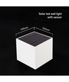 V-Tac 9W Solara wandlamp met sensor - IP65, wit, 3-in-1 CCT, zonne-energie