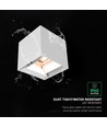 V-Tac 9W Solara wandlamp met sensor - IP65, wit, 3-in-1 CCT, zonne-energie