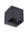 V-Tac 9W Solara wandlamp met sensor - IP65, zwart, 3-in-1 CCT, zonne-energie