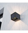 V-Tac 9W Solara wandlamp met sensor - IP65, zwart, 3-in-1 CCT, zonne-energie