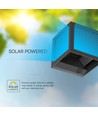 V-Tac 9W Solara wandlamp met sensor - IP65, zwart, 3-in-1 CCT, zonne-energie