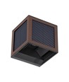 V-Tac 9W Solara wandlamp met sensor, CCT - IP65, Corten behuizing, zonne-energie, PIR-sensor