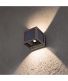 V-Tac 9W Solara wandlamp met sensor, CCT - IP65, Corten behuizing, zonne-energie, PIR-sensor