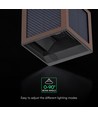 V-Tac 9W Solara wandlamp met sensor, CCT - IP65, Cortenkleurig, zonne-energie