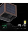 V-Tac 9W Solara wandlamp met sensor, CCT - IP65, Cortenkleurig, zonne-energie