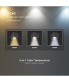 V-Tac 9W Solara wandlamp met sensor, CCT - IP65, Corten behuizing, zonne-energie, PIR-sensor