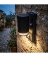 GU10 wandlamp met PIR-sensor - IP44 buiten, zonder lichtbron