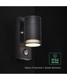 GU10 wandlamp met PIR-sensor - IP44 buiten, zonder lichtbron
