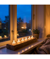 6-pack witte LED-theelichtjes incl. oplaadstation - Incl. afstandsbediening, timer