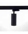 10W 3-fasen RA97 dimbare spanningsrail spot - 110lm/w, zwart