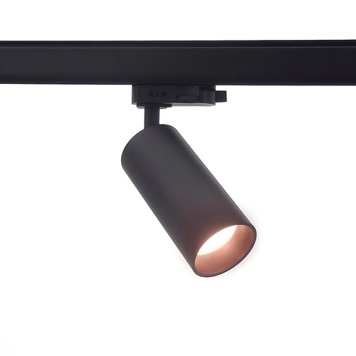 10W 3-fasen RA97 dimbare spanningsrail spot - 110lm/w, zwart