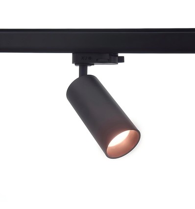 10W 3-fasen RA97 dimbare spanningsrail spot - 110lm/w, zwart