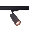 10W 3-fasen RA97 dimbare spanningsrail spot - 110lm/w, zwart