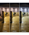 5m 10W/m Waterdichte COB CCT LED strip RA90 - 24V DC, IP68, 576 LED per meter