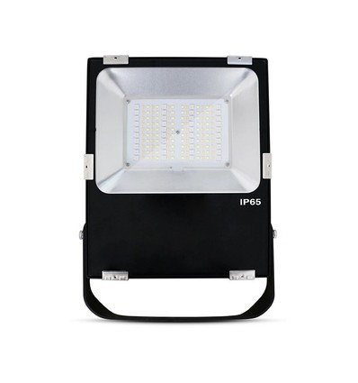 Outlet: 50W LED-breedstraler - IP65, zwart, 4000K
