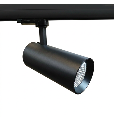 Outlet: 30W LED railspot - 3-fasen, zwart, 3000lm, 4000K, RA90