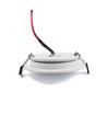 6 st. 12V downlight - 2,5W, rond, incl. gatenzaag en quick connector, voor boot etc.