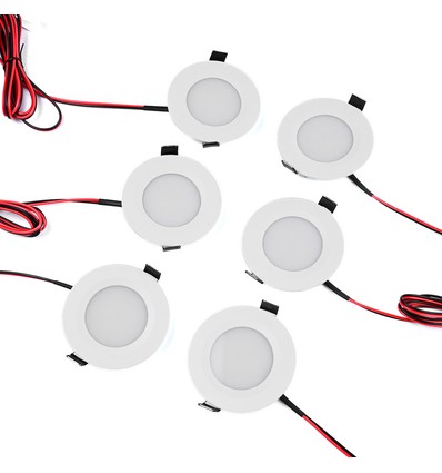 LEDlife inbouwspot - 3W, rond, roestvrij staal, 24V AC/DC