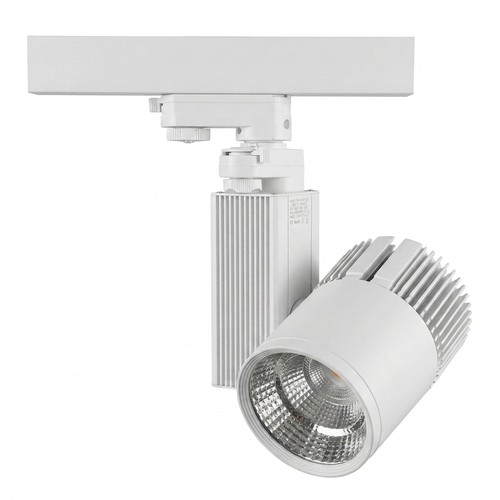 30W 3-fase RA90 spanningsrail spot - 100 lm/W, 36 graden, Zwart, Philips LED