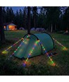 3m oranje touw met RGB licht - Met karabijnhaak, max. 80kg belasting