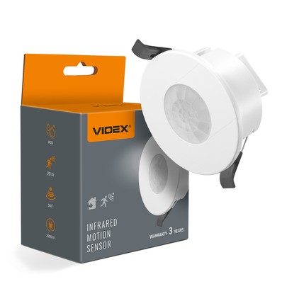 PIR bewegings- en lichtsensor 1200W - Wit, inbouwsensor