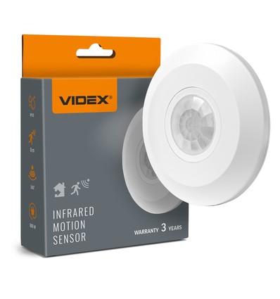 PIR bewegings- en lichtsensor, 800W - Wit, inbouwsensor