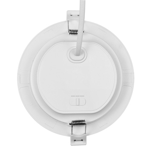 12W Dure 3 inbouwpaneel - CCT, IP54, Ø14,5cm, witte rand, 110 graden, rond