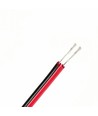 100m 1,2mm² kabel rood/zwart - 2-aderig (16AWG), 12-24V, voor LED-strip