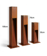 Corten tuinlamp - 70 cm, 12W, IP65 buiten, incl. lichtbron