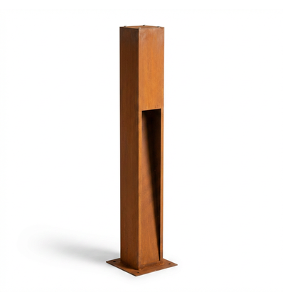 Corten tuinlamp - 100 cm, 12W, IP65 buiten, incl. lichtbron
