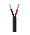 5m Kabel rood/zwart, zwart rond - 2x0,35mm², 12V-24V, voor LED strip