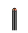 10m Kabel rood/zwart, zwart rond - 2x0,35mm², 12-24V, voor LED strip