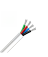20m RGB Kabel, wit rond - 4x0,35mm², 12-24V, voor LED strip