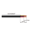 Zwarte Y-verdeeldoos, 3-aderig - IP68 waterdicht, voor kabelverbindingen, Ø8-12mm kabel