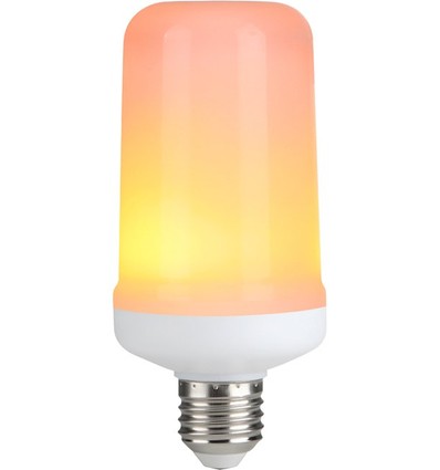 E27 5W LED-lamp met vlameffect - 14cm, 1500K, flicker flame effect