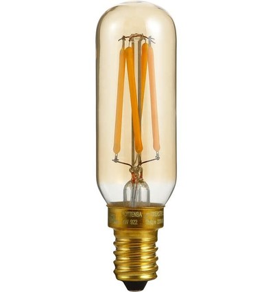 E14 4W dimbare LED buislamp - 8,5cm, 2200K, Goud, filament