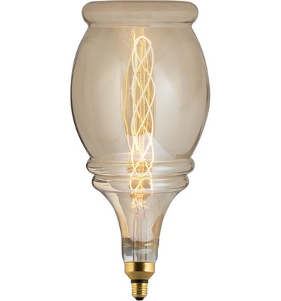 E27 6W XXL Flex Bell filamentlamp - 250lm, dimbaar, 2000K, goud glas