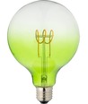 E27 4W dimbare LED filament lamp - G125, Flex Globe, Groen, 140lm