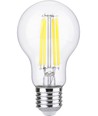 E27 3,8W dimbare LED filamentlamp - A60, 806lm, Klasse A, helder glas, 2700K