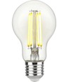 E27 3,8W dimbare LED filamentlamp - A60, 806lm, Klasse A, helder glas, 2700K