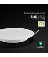 24W Ø17cm Backlit LED Inbouwpaneel - 3-in-1 CCT, Cree chip, 6 jaar garantie, rond