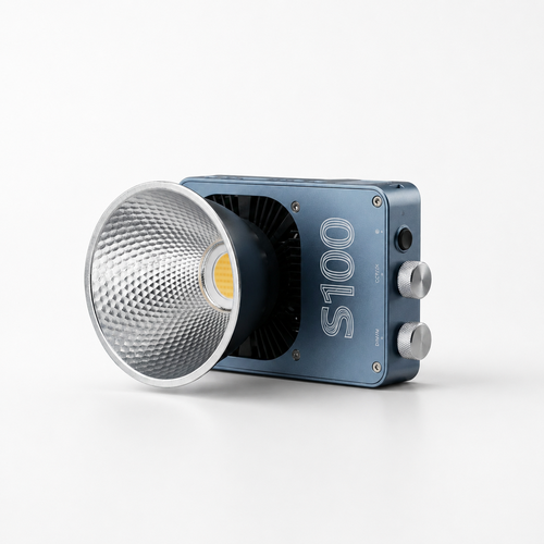 100W Compacte studioverlichting voor foto & video incl. batterijgreep - Dimbaar, CCT
