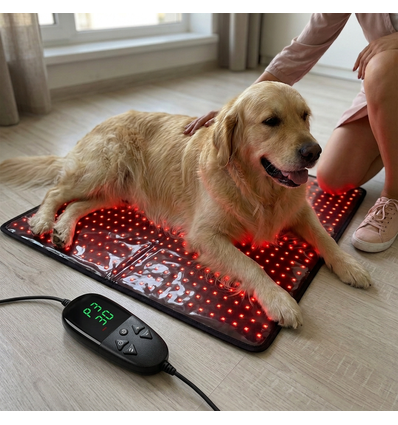 Lichttherapiemat voor hond en kat - Infrarood & Nabij-infrarood, 60x60cm, 60W
