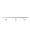 1-Fase BASIC spanningsrail set - 1m, Wit, 3-Spot, GU10, zonder lichtbron
