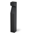 V-Tac Grijze tuinlamp, roestvrij - 110 cm, IP44 buiten, E27 fitting, zonder lichtbron