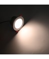 6W Ø9cm inbouwspot dimbaar RA90 - 12-24V, gat: Ø7,5 cm, afmetingen: Ø9 cm, witte rand