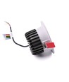 6W Ø9cm inbouwspot dimbaar RA90 - 12-24V, gat: Ø7,5 cm, afmetingen: Ø9 cm, witte rand