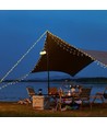Campinglamp met 10 meter lichtsnoer - oplaadbaar, IP64, wit